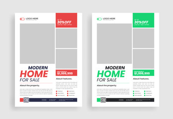 real estate flyer poster design