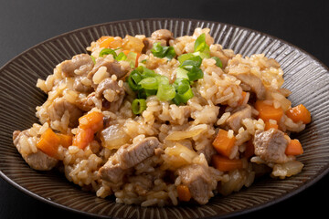 豚肉のガーリックライス