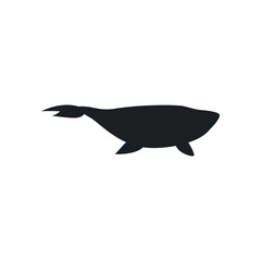 Obraz premium Whale icon vector. Sperm whale illustration sign. Fish symbol. Ocean logo.