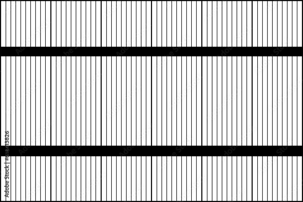 Poster elegant trellis of pattern. design of vertical stripe black on white background. design print for il