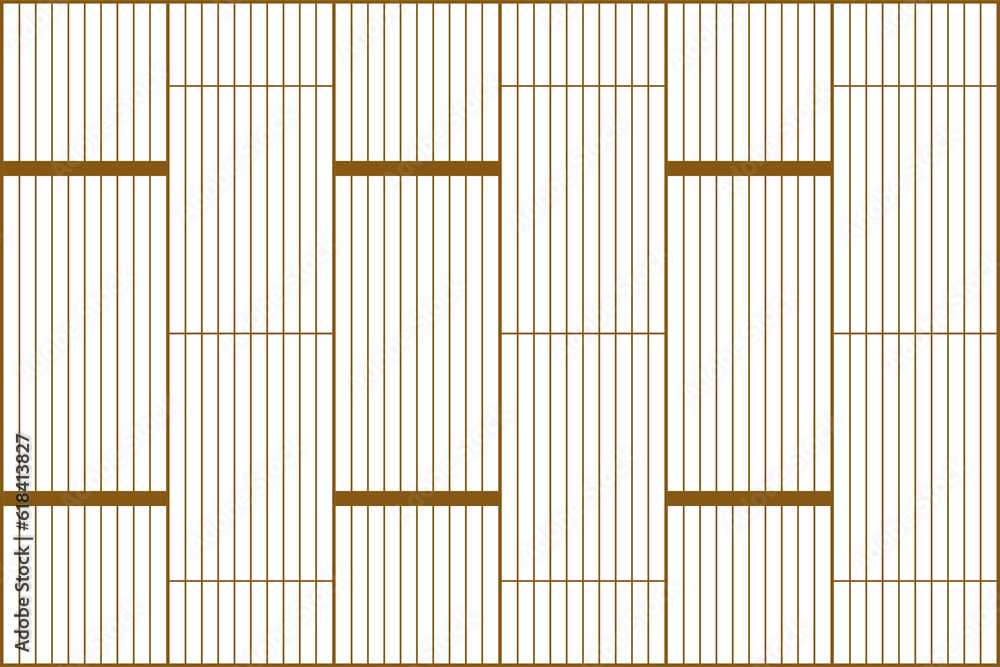 Aufkleber elegant trellis of pattern. design of vertical stripe gold on white background. design print for ill