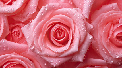 Background of Rose , HD, Decorate with water drops, Background Wallpaper, Desktop Wallpaper , Generative Ai