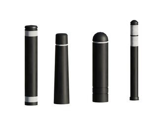 Fototapeta premium isolated various bollard model, best use for urban street design, best use for foreground render, best use for post production render.
