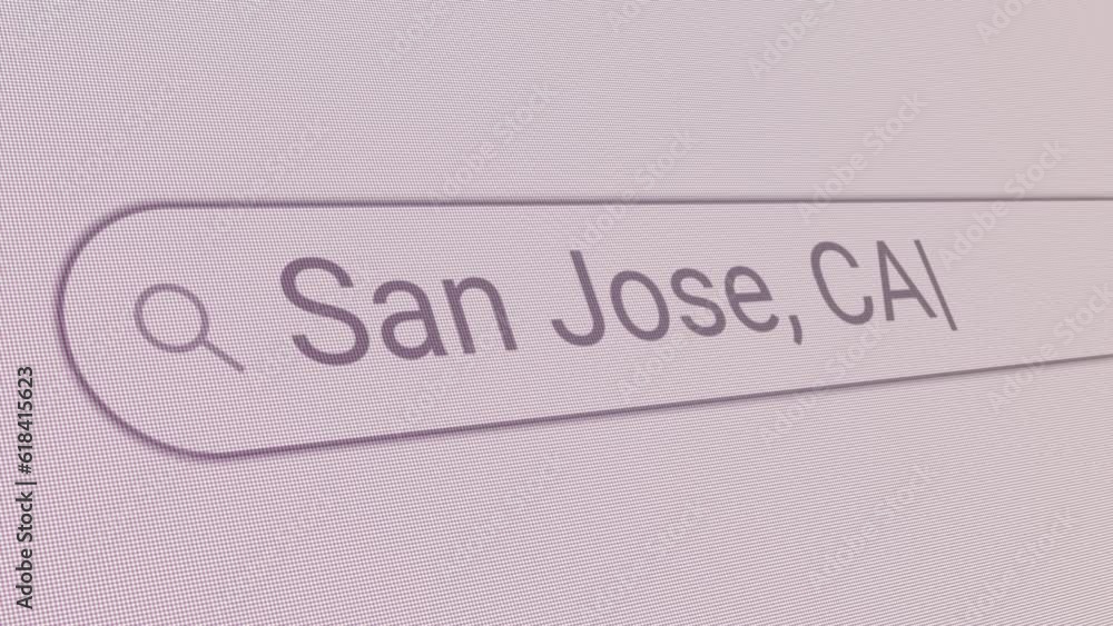 Aufkleber search bar san jose ca close up single line typing text box layout web database browser engine conce