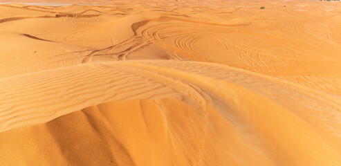 Desert sands outside of Al Ain in Abu Dhabi (UAE)