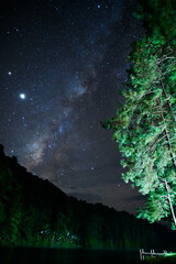 Pang Ung Maehongson Lake and mountain