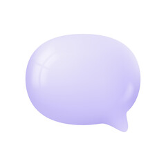 3d speech bubbles. Conversation to comment. empty text frame