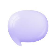 3d speech bubbles. Conversation to comment. empty text frame