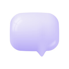 3d speech bubbles. Conversation to comment. empty text frame