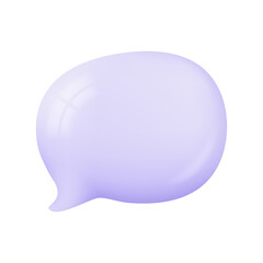 3d speech bubbles. Conversation to comment. empty text frame