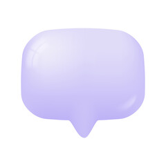 3d speech bubbles. Conversation to comment. empty text frame