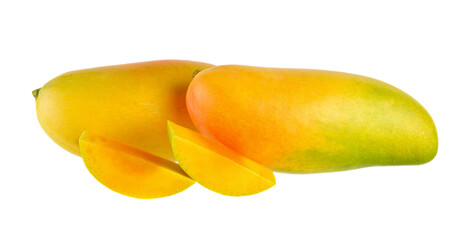 sweet ripe mango isolated on transparent png