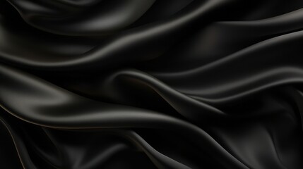 Silk Unfurled, Abstract Background with Luxurious Wavy Folds of Satin Velvet Material, generative ai.