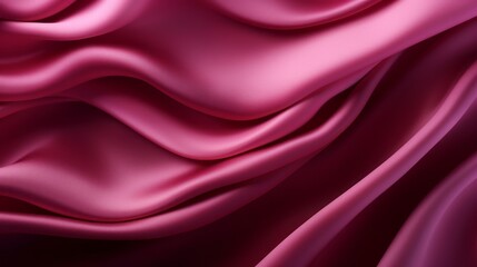 Fototapeta na wymiar Silk Unfurled, Abstract Background with Luxurious Wavy Folds of Satin Velvet Material, generative ai.