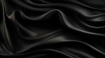 Silk Unfurled, Abstract Background with Luxurious Wavy Folds of Satin Velvet Material, generative ai.