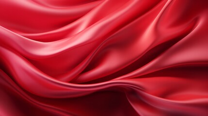 Plakat Silk Unfurled, Abstract Background with Luxurious Wavy Folds of Satin Velvet Material, generative ai.