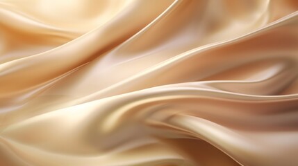 Fototapeta premium Silk Unfurled, Abstract Background with Luxurious Wavy Folds of Satin Velvet Material, generative ai.
