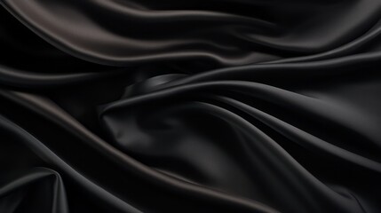 Fototapeta premium Silk Unfurled, Abstract Background with Luxurious Wavy Folds of Satin Velvet Material, generative ai.