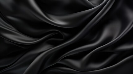 Silk Unfurled, Abstract Background with Luxurious Wavy Folds of Satin Velvet Material, generative ai.