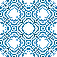Mosaic seamless pattern. Blue pretty boho chic