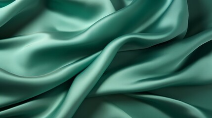 Obraz premium Silk Unfurled, Abstract Background with Luxurious Wavy Folds of Satin Velvet Material, generative ai.