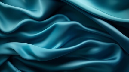 Obraz premium Silk Unfurled, Abstract Background with Luxurious Wavy Folds of Satin Velvet Material, generative ai.