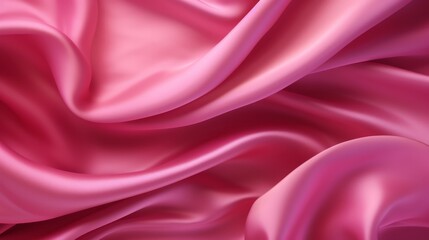 Obraz premium Silk Unfurled, Abstract Background with Luxurious Wavy Folds of Satin Velvet Material, generative ai.