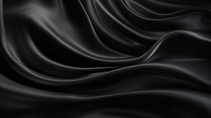 Fototapeta premium Silk Unfurled, Abstract Background with Luxurious Wavy Folds of Satin Velvet Material, generative ai.