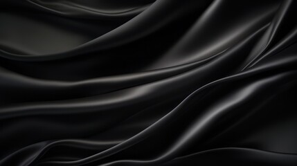 Silk Unfurled, Abstract Background with Luxurious Wavy Folds of Satin Velvet Material, generative ai.