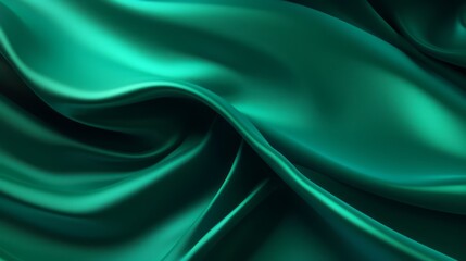 Obraz premium Silk Unfurled, Abstract Background with Luxurious Wavy Folds of Satin Velvet Material, generative ai.