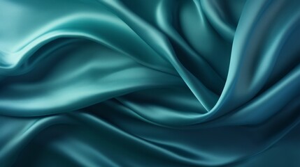 Obraz premium Silk Unfurled, Abstract Background with Luxurious Wavy Folds of Satin Velvet Material, generative ai.