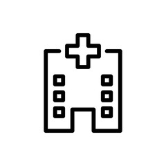 hospital line icon