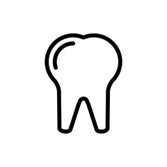 tooth line icon