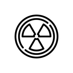 radiation line icon