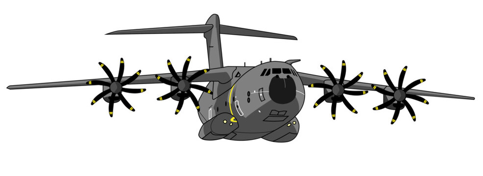 A400 Editable Vector Illustration - For Poster, Banner and Patch Design