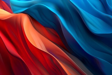 Obraz premium Blue red abstract background. generative ai