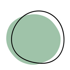 minimal colorful shape decoration