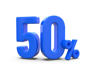 Promotion 50 Percent BlueNumber