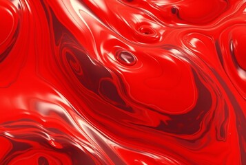 Liquid red paint wavy red liquid abstract background. ai generator