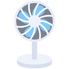 blue electric fan