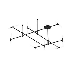 chandelier on the ceiling isolated on white background, hanging lamp, pendant light, 3D illustration, cg render