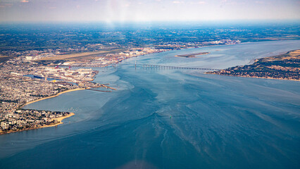 La baule and Guerande marsh and atlantic ocean