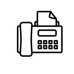 Fototapeta premium communication fax sign symbol vector
