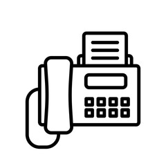 communication fax sign symbol vector