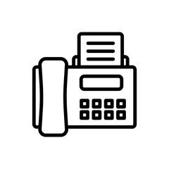 Fototapeta premium communication fax sign symbol vector