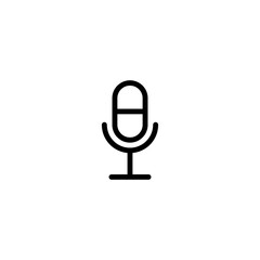 communication mic sign symbol vector