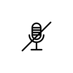 communication mic sign symbol vector