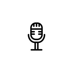 communication mic sign symbol vector