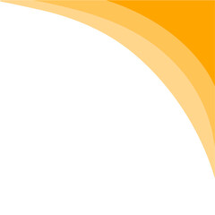 Flat Style Orange Curve Corners