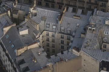 Paris building roofs, photos taken from the heights of Paris.

It gathers many types of buildings with characteristic Parisian roofs, from various districts of the city.
